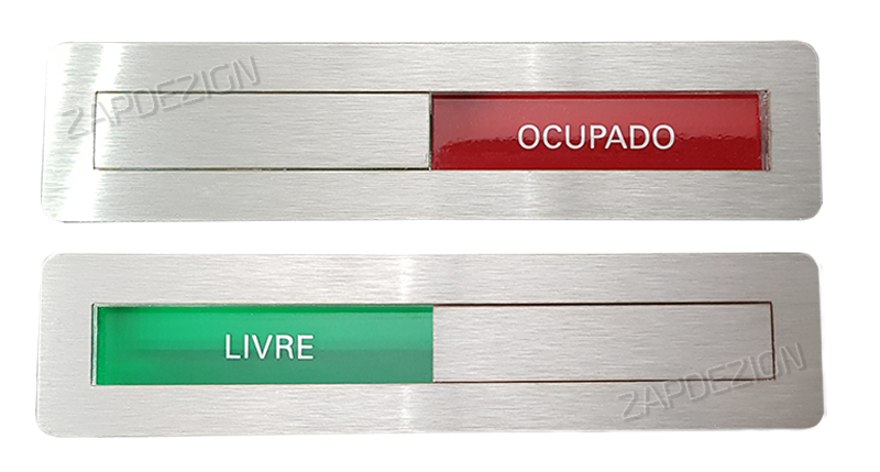 placas livre ocupado