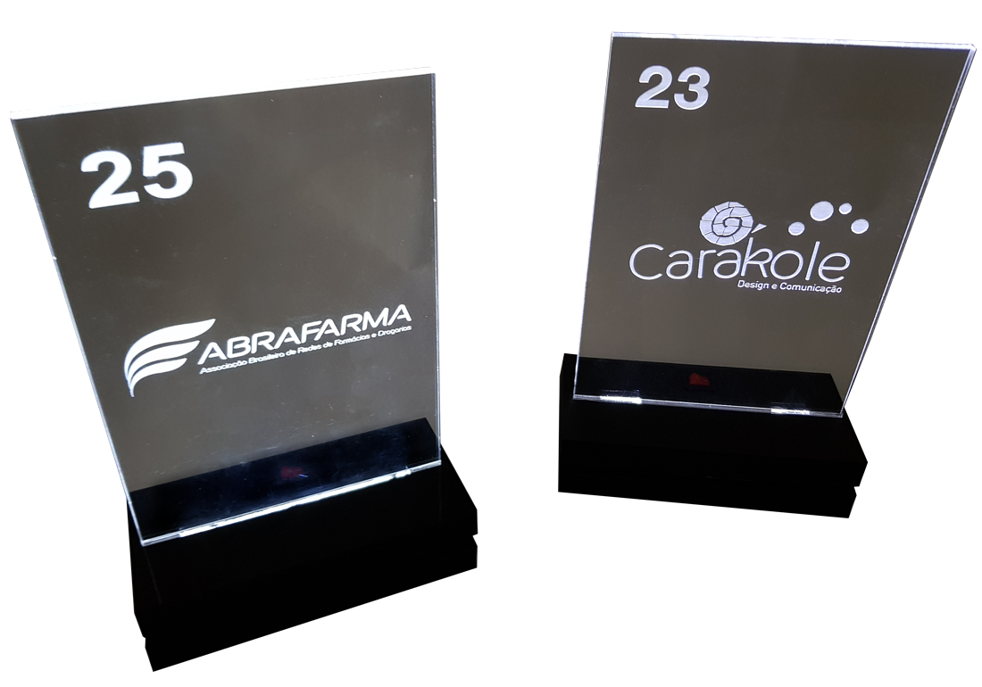 display mesa luminoso